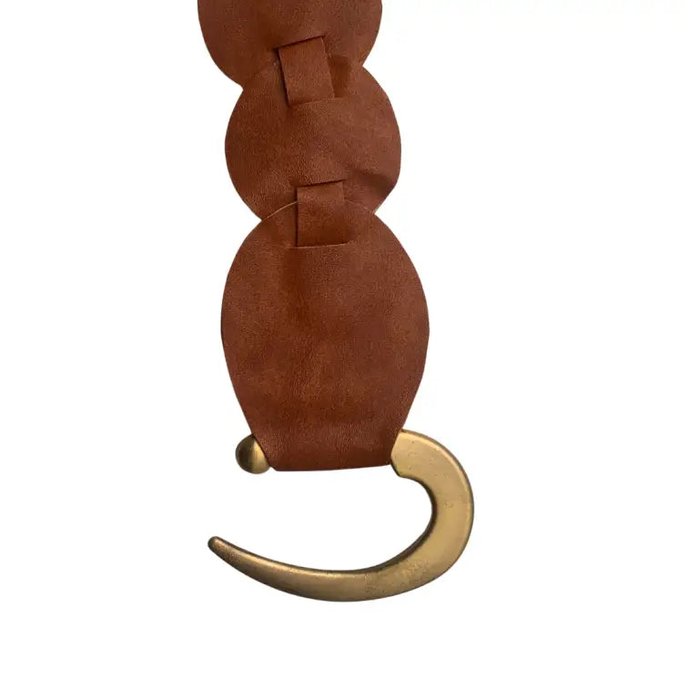 OLIVIA Handmade Belt in Tan Vegan Leather