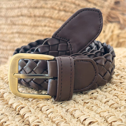 [Pre-order] MAGGIE: Vegan Leather Braided Belt