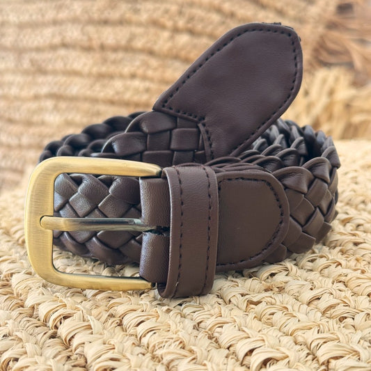[Pre-order] MAGGIE: Vegan Leather Braided Belt