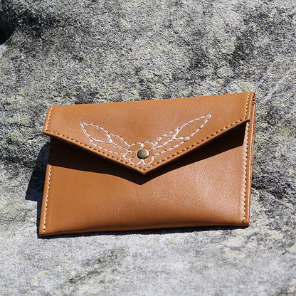 STEFANIA: Vegan Leather Purse Amber