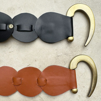 OLIVIA: Vegan Leather Belt - Two Colours