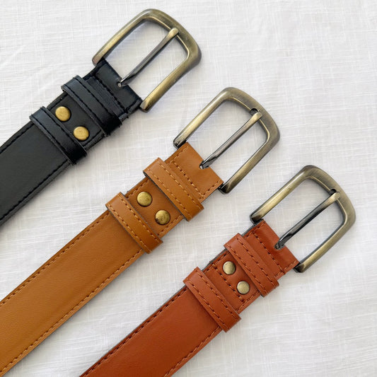ASA: Vegan Leather Belt in 3 Colours
