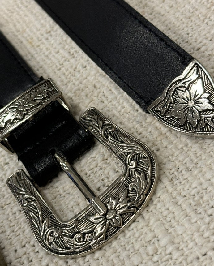 JOAN: Vegan Leather Western Belt in 2 colours