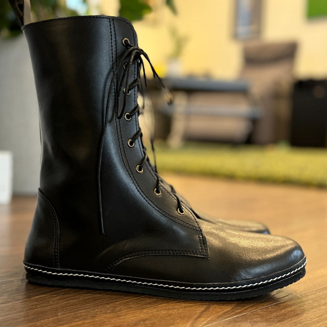 NATHALIE: Zero-drop Vegan Boots fits sz: 35 | 38 | 39