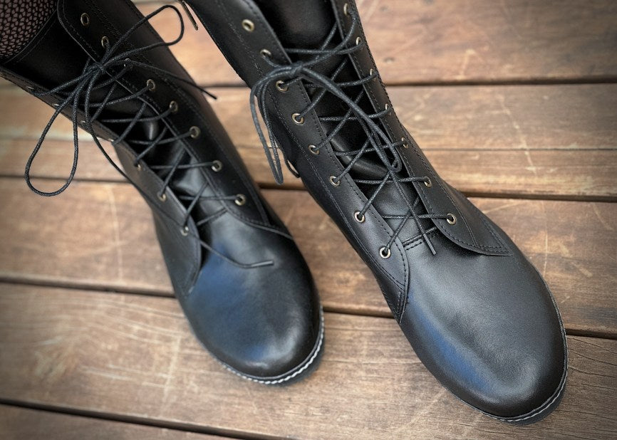 NATHALIE: Zero-drop Vegan Boots fits sz: 35 | 38 | 39