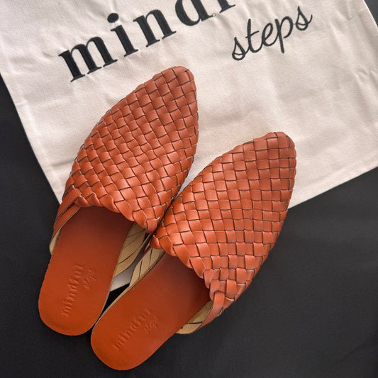 KIND: Vegan Leather Mules Rust