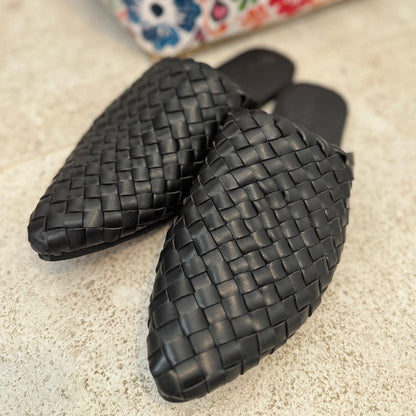 KYND2024: Vegan Leather Mules Black