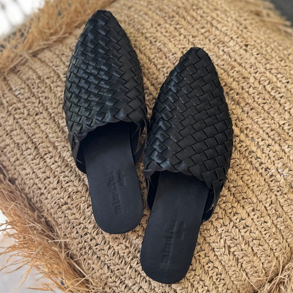 KYND2024: Vegan Leather Mules Black