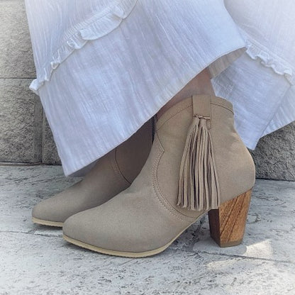 MICHELLE: Vegan Suede Boots fits sz: 39 |42
