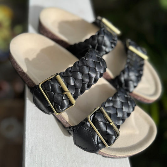 [Pre-order] MILEY: Vegan Leather Braided Sandals