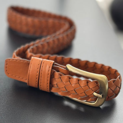 [Pre-order] MAGGIE: Vegan Leather Braided Belt