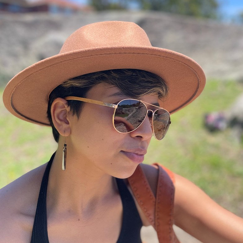 ASTRELLA: Vegan Short Brim Fedora in 4 Colours M/L
