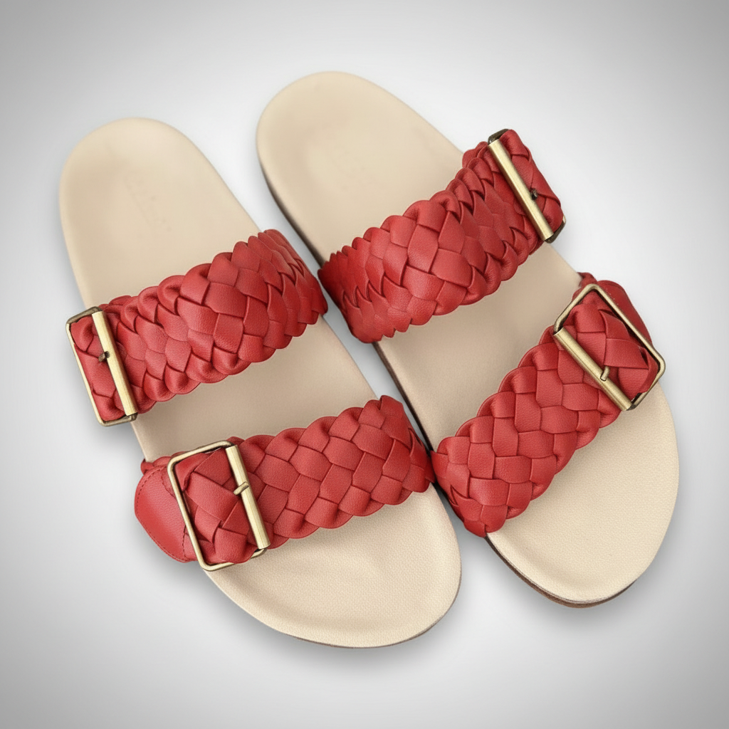 [Pre-order] MILEY: Vegan Leather Braided Sandals