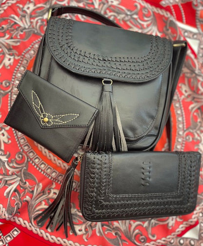 IVANA: Vegan Leather Bag Black