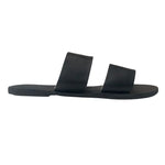 BODHI Handmade Black Slides in Vegan Eco Leather