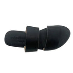 BODHI Handmade Black Slides in Vegan Eco Leather