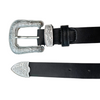 LOTUS Handmade Belt Black Vegan Leather