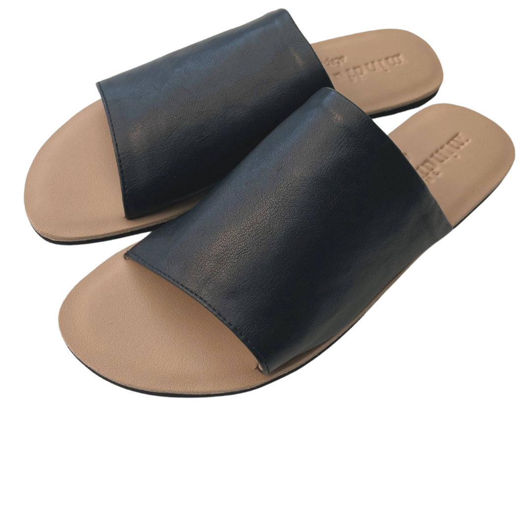SAGE Handmade Two-tone Vegan Eco Leather Slides