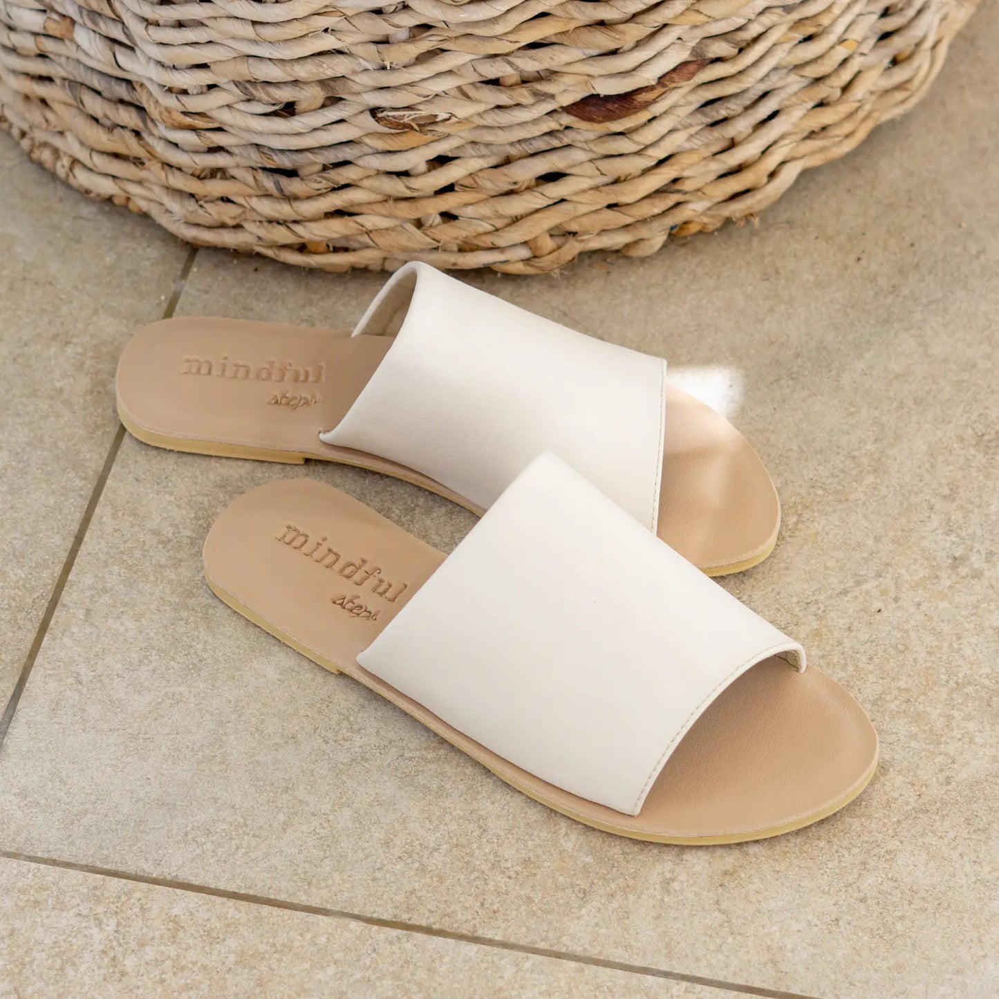 SAGE: Vegan Leather Slides fits sz: 36 | 39 | 41