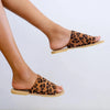 SAGE Handmade Leopard Print Vegan Slides