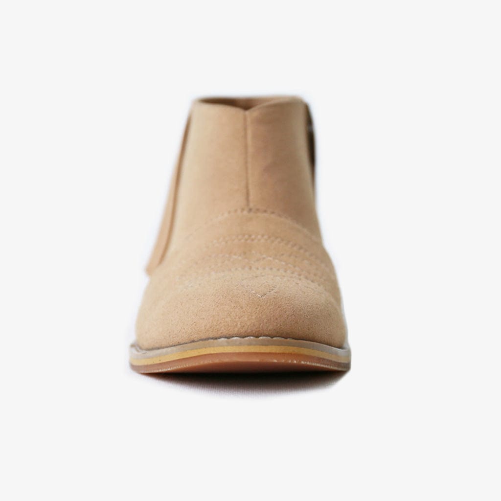 Vina Fringe Boots in Sand Vegan Suede