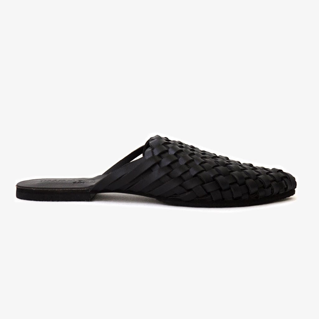 Kynd Slide in Black Vegan Leather