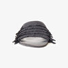 Gigi Fringe Slide in Black Vegan Suede
